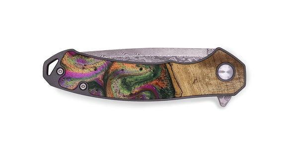 EDC Wood Pocket Knife - Alene (Green, 746407)