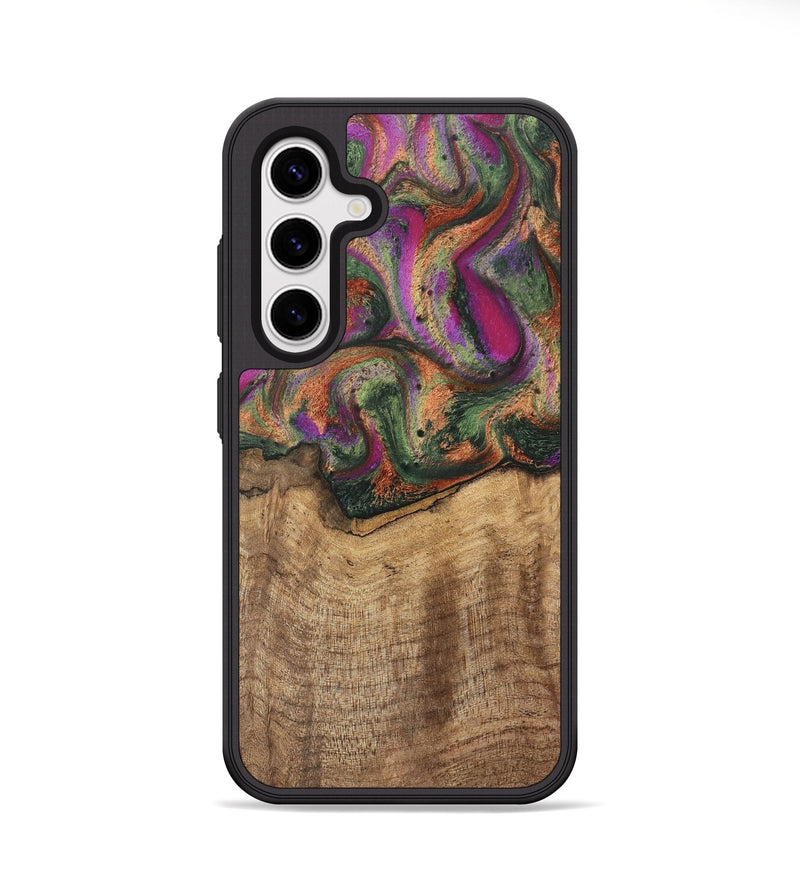 Galaxy S25 Wood Phone Case - Alene (Green, 746407)