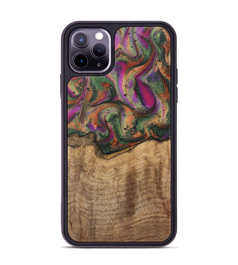 iPhone 11 Pro Max Wood Phone Case - Alene (Green, 746407)