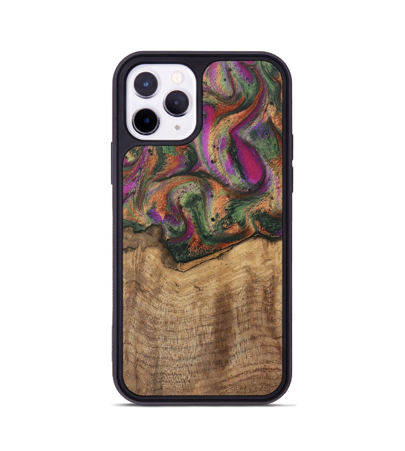 iPhone 11 Pro Wood Phone Case - Alene (Green, 746407)