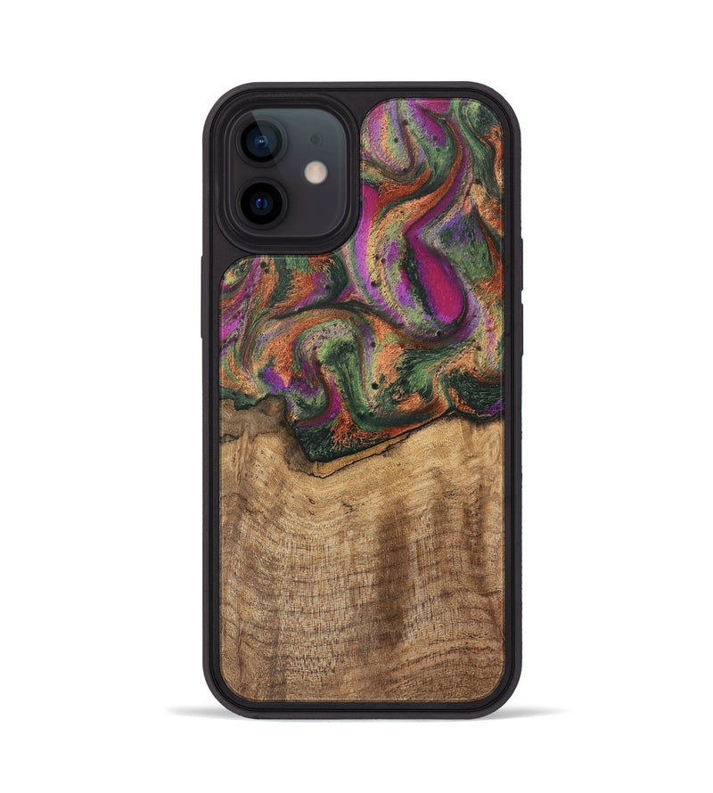 iPhone 12 Wood Phone Case - Alene (Green, 746407)