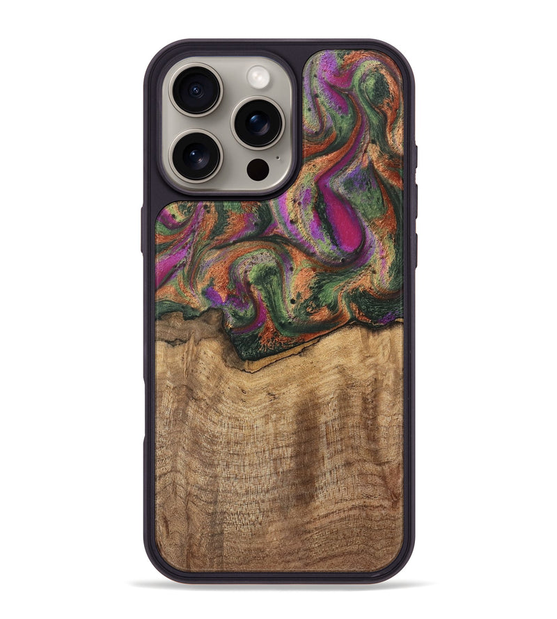 iPhone 16 Pro Max Wood Phone Case - Alene (Green, 746407)