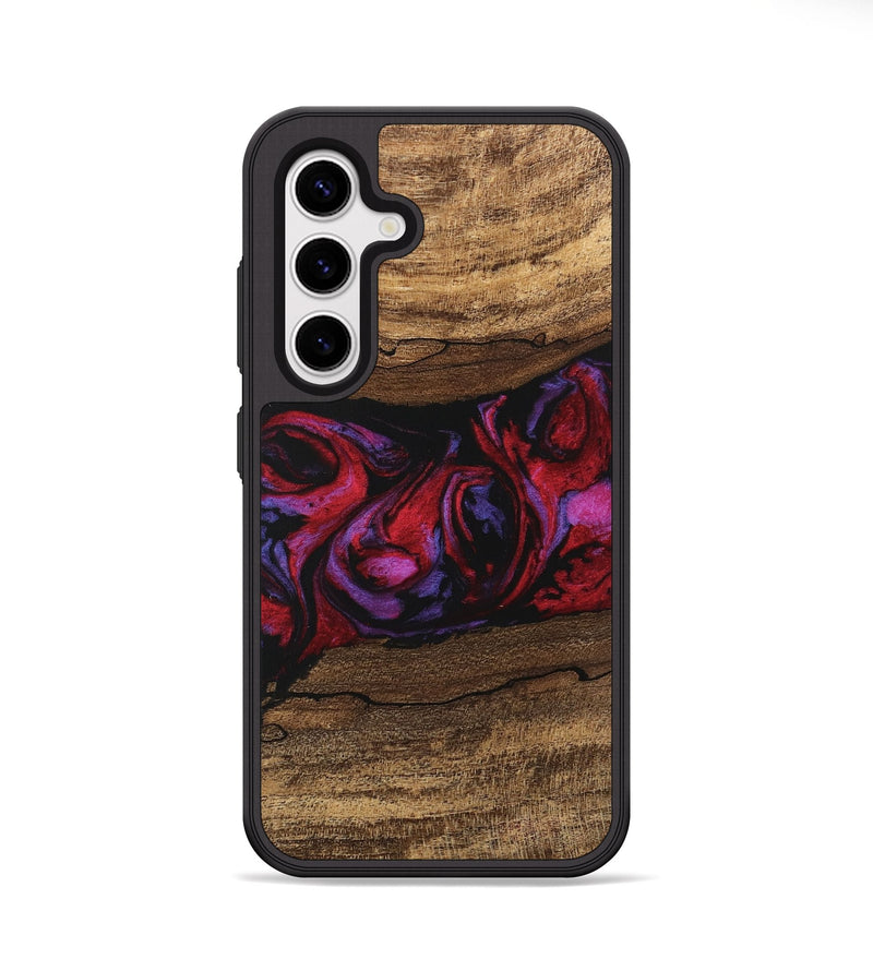 Galaxy S25 Wood Phone Case - Ahmed (Red, 746408)