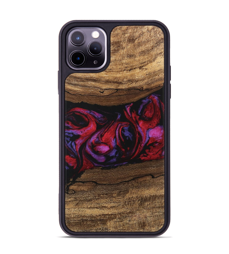 iPhone 11 Pro Max Wood Phone Case - Ahmed (Red, 746408)