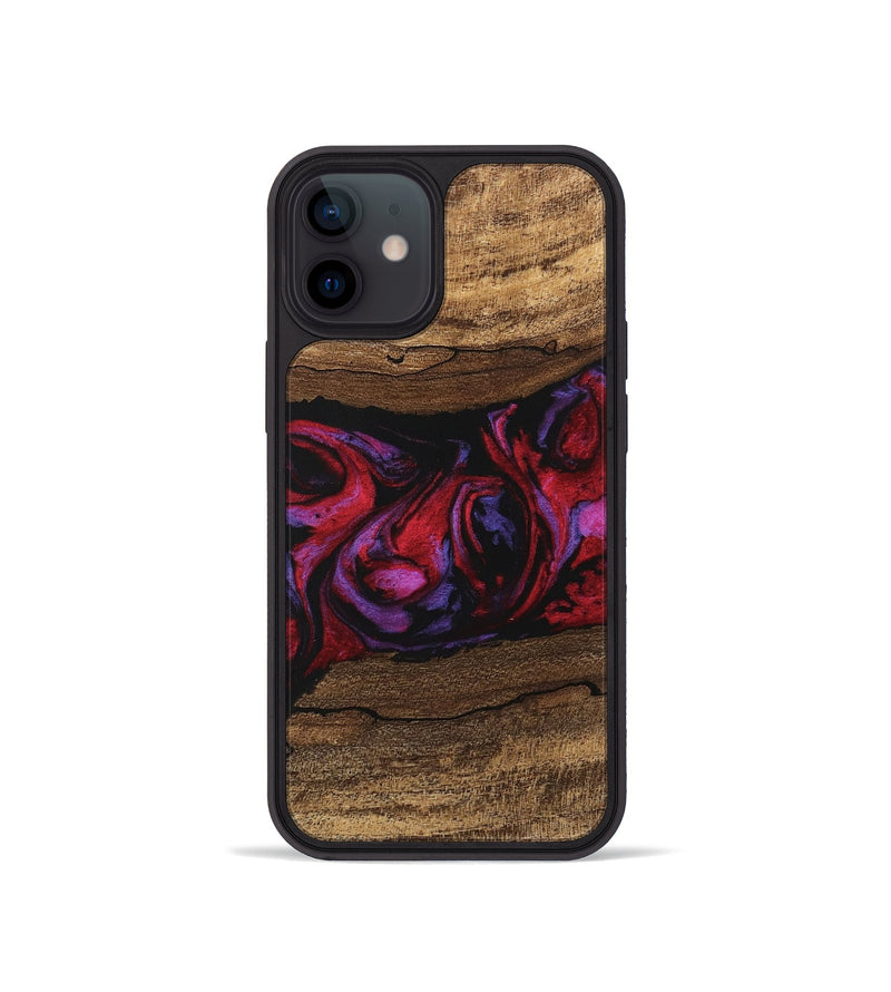 iPhone 12 mini Wood Phone Case - Ahmed (Red, 746408)