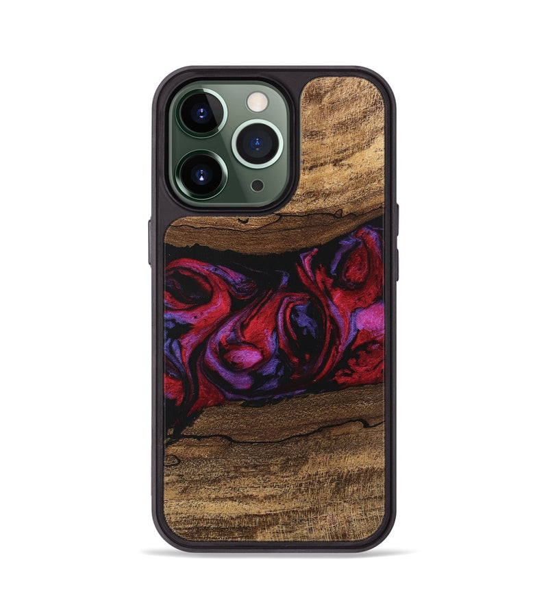 iPhone 13 Pro Wood Phone Case - Ahmed (Red, 746408)