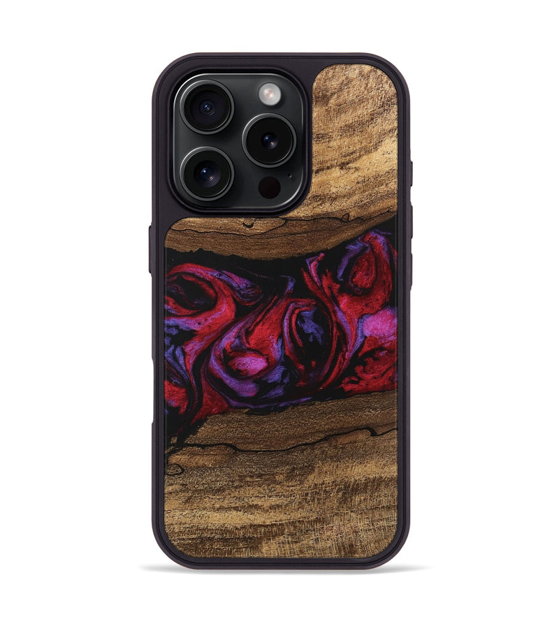 iPhone 16 Pro Wood Phone Case - Ahmed (Red, 746408)