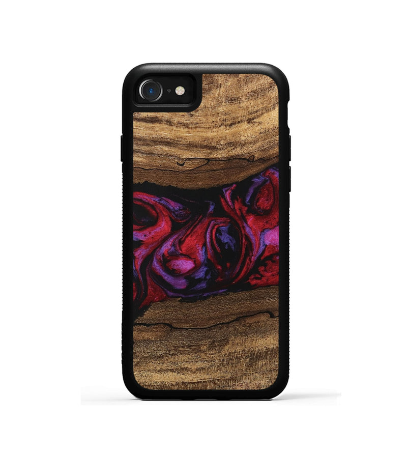 iPhone SE Wood Phone Case - Ahmed (Red, 746408)