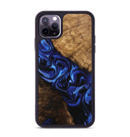 iPhone 11 Pro Max Wood Phone Case - Kinsey (Blue, 746415)