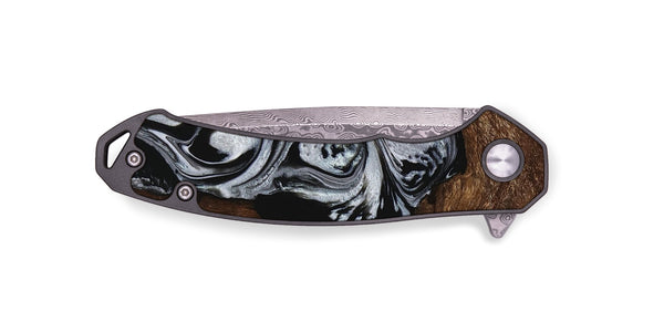 EDC Wood Pocket Knife - Scot (Black & White, 746418)