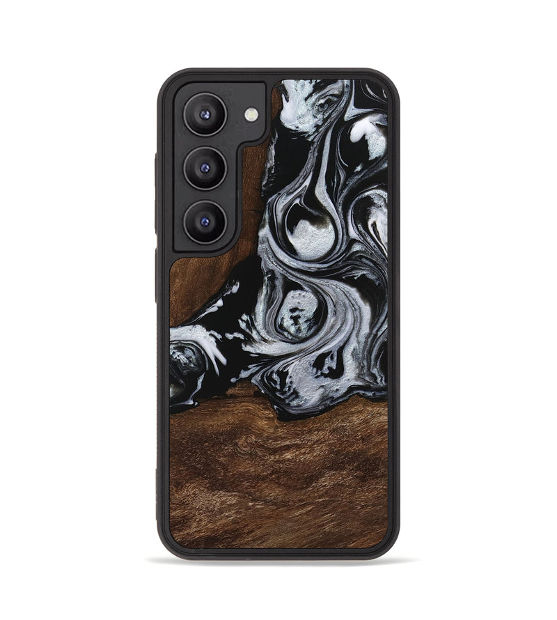 Galaxy S23 Wood Phone Case - Scot (Black & White, 746418)