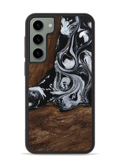 Galaxy S23 Plus Wood Phone Case - Scot (Black & White, 746418)