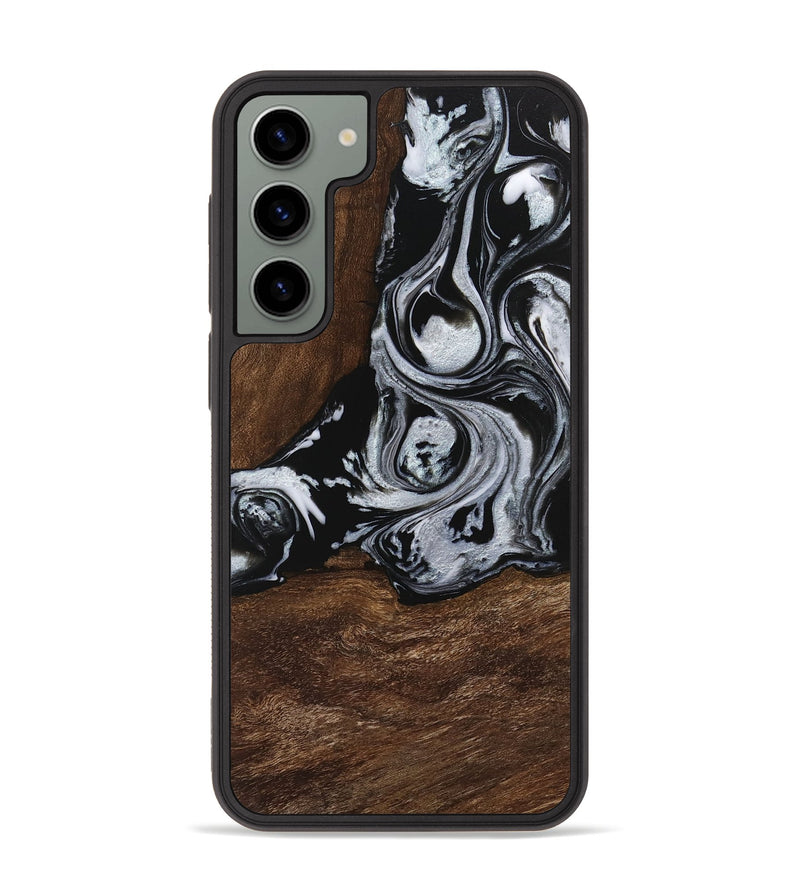 Galaxy S23 Plus Wood Phone Case - Scot (Black & White, 746418)