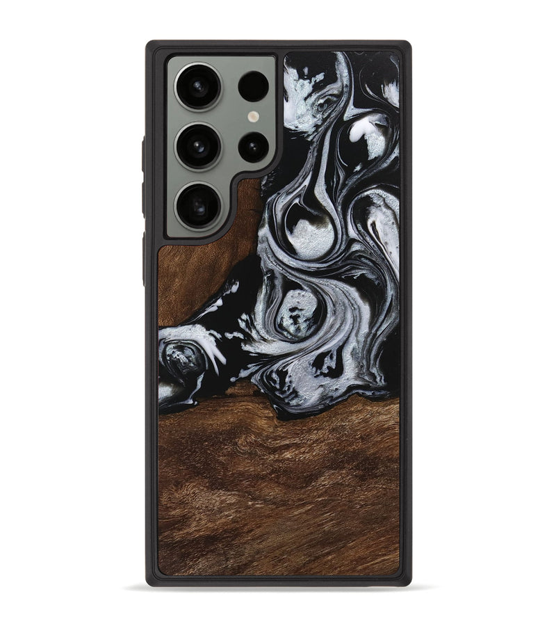 Galaxy S23 Ultra Wood Phone Case - Scot (Black & White, 746418)