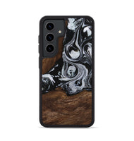 Galaxy S24 Wood Phone Case - Scot (Black & White, 746418)