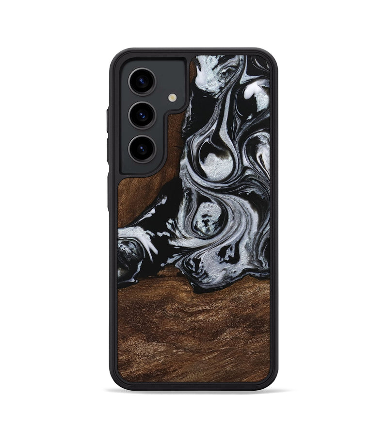 Galaxy S24 Wood Phone Case - Scot (Black & White, 746418)