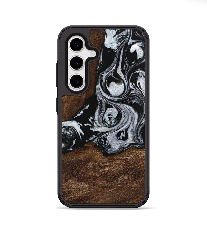 Galaxy S25 Wood Phone Case - Scot (Black & White, 746418)