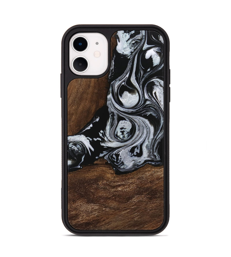 iPhone 11 Wood Phone Case - Scot (Black & White, 746418)