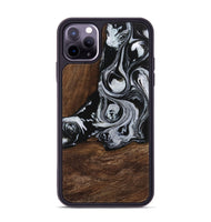 iPhone 11 Pro Max Wood Phone Case - Scot (Black & White, 746418)