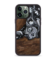 iPhone 13 Pro Max Wood Phone Case - Scot (Black & White, 746418)