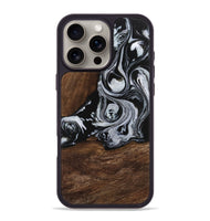 iPhone 16 Pro Max Wood Phone Case - Scot (Black & White, 746418)