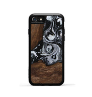 iPhone SE Wood Phone Case - Scot (Black & White, 746418)