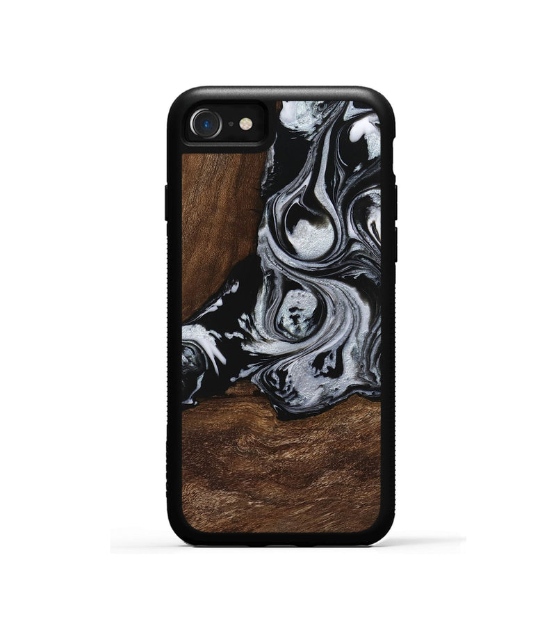 iPhone SE Wood Phone Case - Scot (Black & White, 746418)