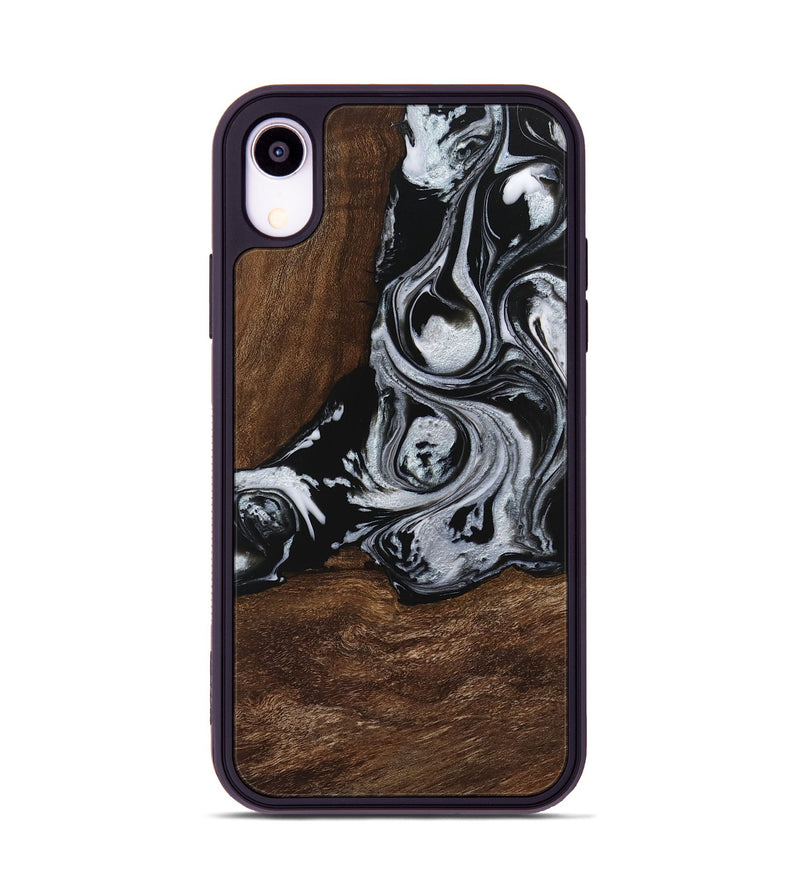 iPhone Xr Wood Phone Case - Scot (Black & White, 746418)