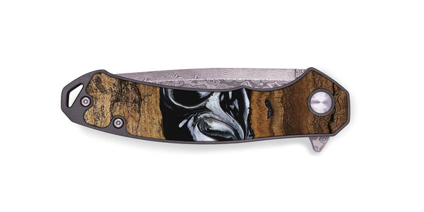 EDC Wood Pocket Knife - Zavier (Black & White, 746419)