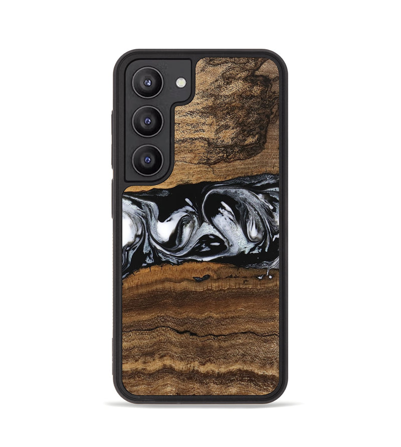 Galaxy S23 Wood Phone Case - Zavier (Black & White, 746419)