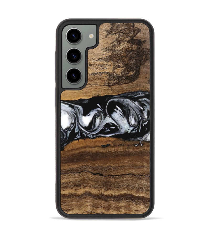 Galaxy S23 Plus Wood Phone Case - Zavier (Black & White, 746419)