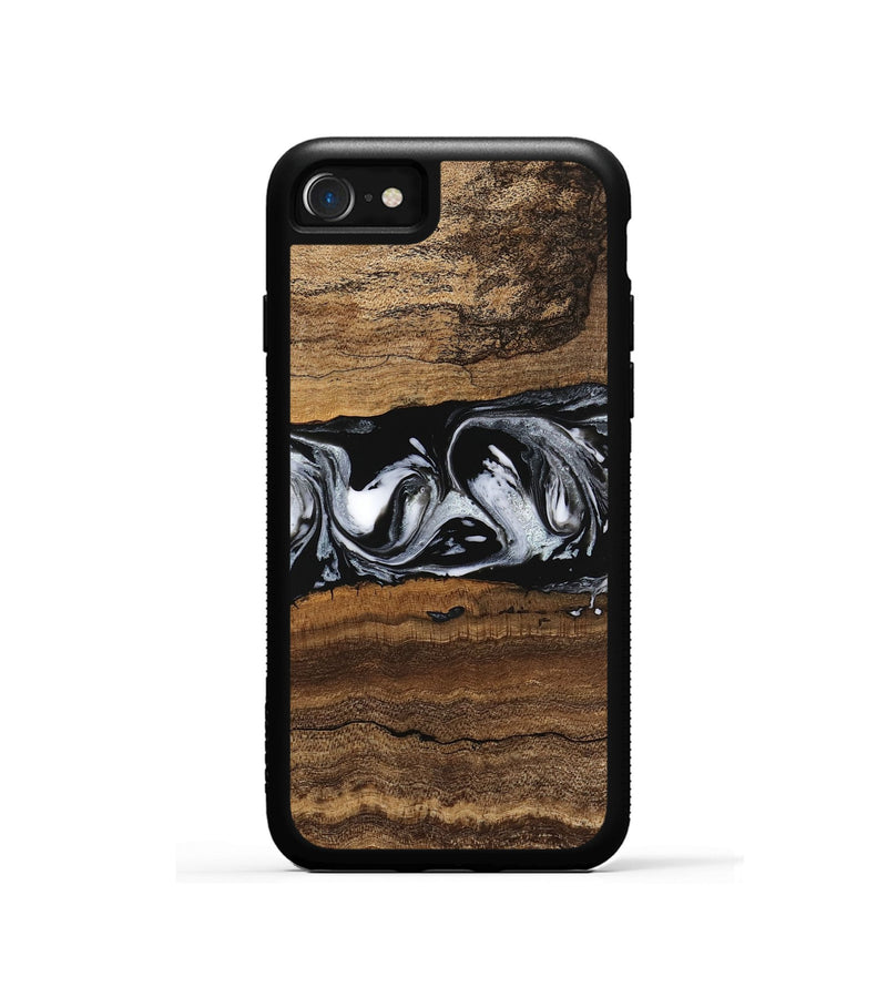 iPhone SE Wood Phone Case - Zavier (Black & White, 746419)