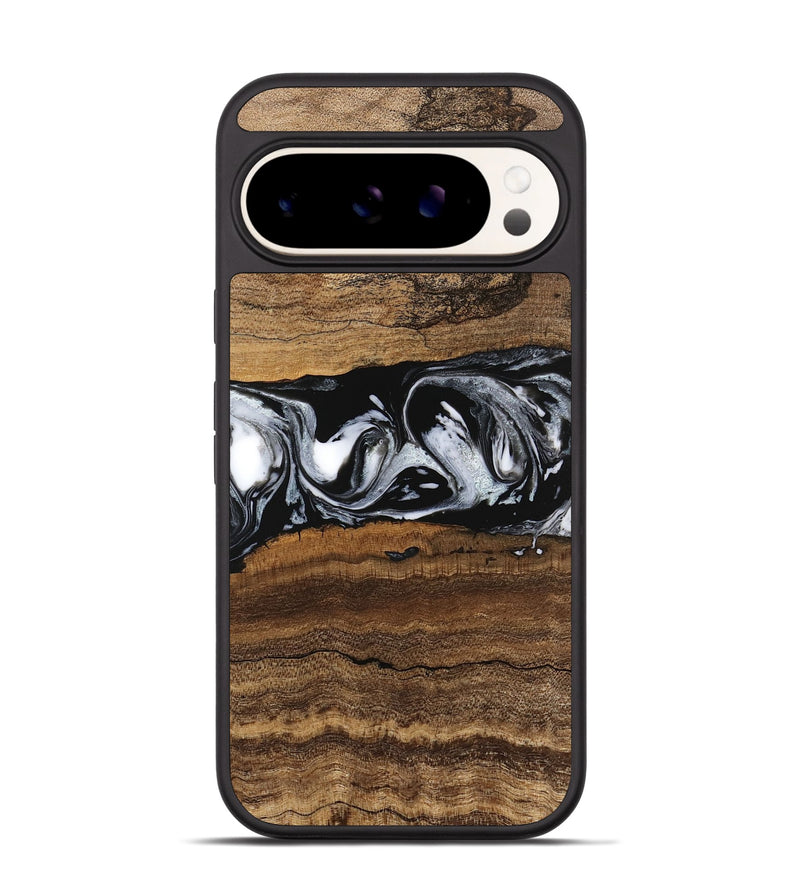 Pixel 9 Wood Phone Case - Zavier (Black & White, 746419)