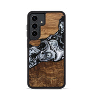 Galaxy S24 Wood Phone Case - Kobe (Black & White, 746420)