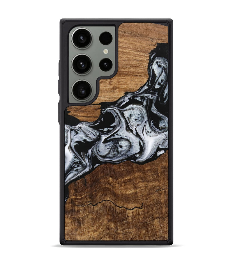 Galaxy S24 Ultra Wood Phone Case - Kobe (Black & White, 746420)