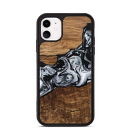 iPhone 11 Wood Phone Case - Kobe (Black & White, 746420)