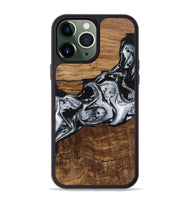 iPhone 13 Pro Max Wood Phone Case - Kobe (Black & White, 746420)