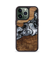 iPhone 13 Pro Wood Phone Case - Kobe (Black & White, 746420)