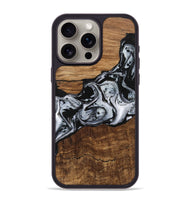 iPhone 15 Pro Max Wood Phone Case - Kobe (Black & White, 746420)