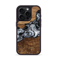 iPhone 15 Pro Wood Phone Case - Kobe (Black & White, 746420)