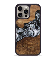 iPhone 16 Pro Max Wood Phone Case - Kobe (Black & White, 746420)