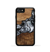 iPhone SE Wood Phone Case - Kobe (Black & White, 746420)