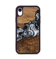 iPhone Xr Wood Phone Case - Kobe (Black & White, 746420)