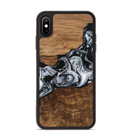 iPhone Xs Max Wood Phone Case - Kobe (Black & White, 746420)