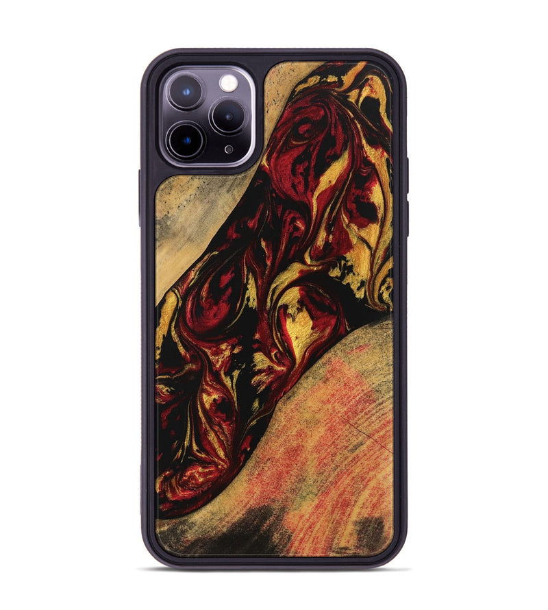 iPhone 11 Pro Max Wood Phone Case - Preston (Red, 746421)