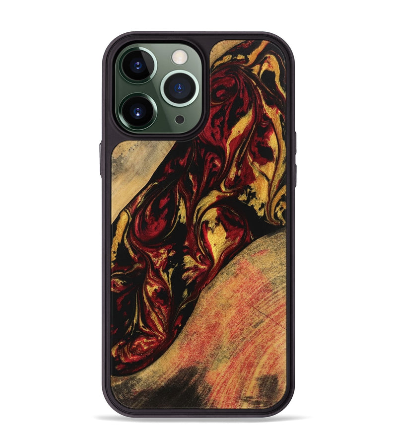 iPhone 13 Pro Max Wood Phone Case - Preston (Red, 746421)