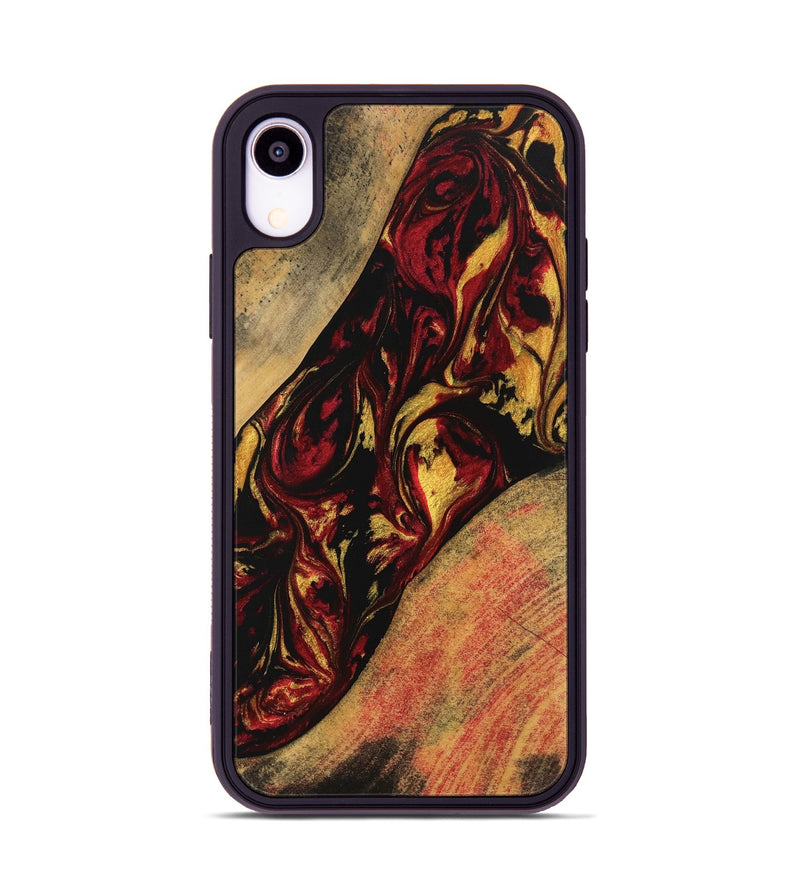 iPhone Xr Wood Phone Case - Preston (Red, 746421)