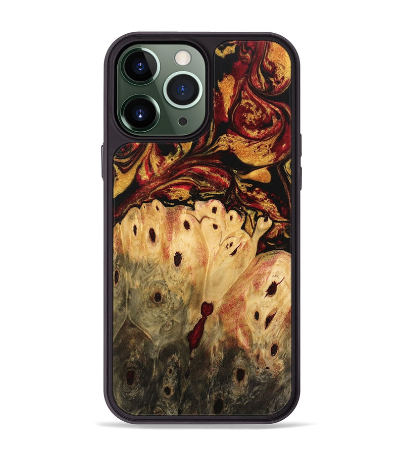 iPhone 13 Pro Max Wood Phone Case - Gage (Red, 746422)