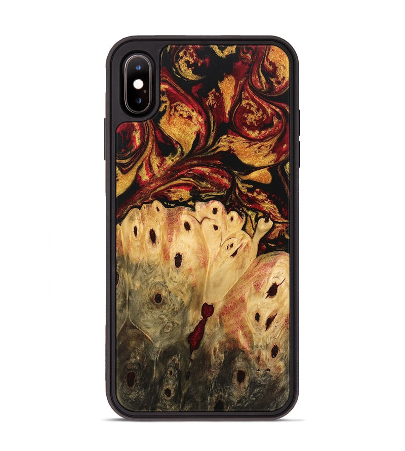 iPhone Xs Max Wood Phone Case - Gage (Red, 746422)