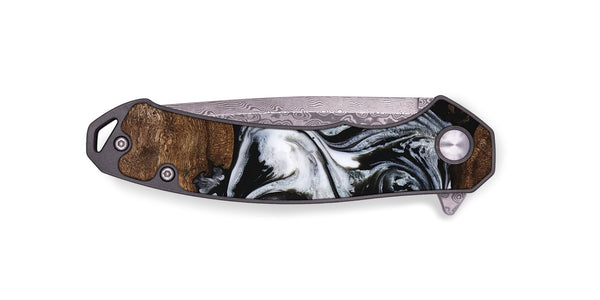 EDC Wood Pocket Knife - Brennen (Black & White, 746423)